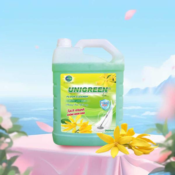 Nước lau sàn Uni Green 3600ml - Hương Hoa Ylang
