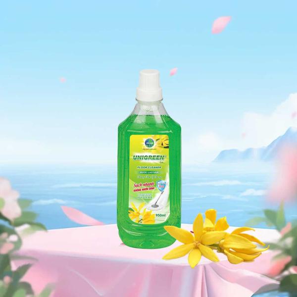 Nước lau sàn Uni Green 950ml - Hương Hoa Ylang